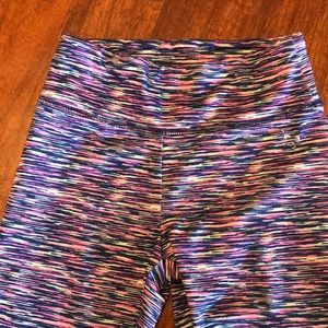 Justice multicolor athletic leggings